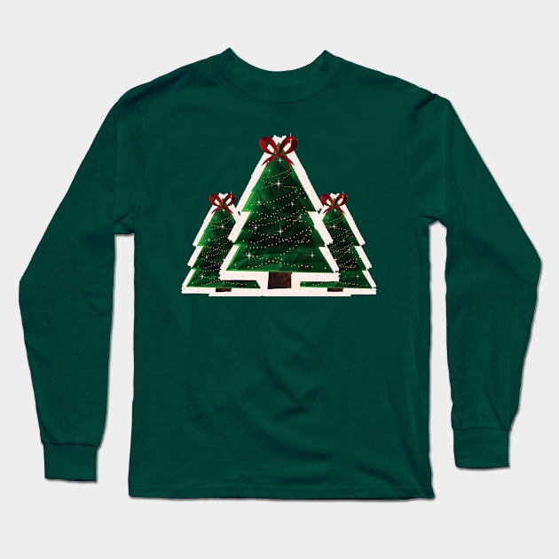 Christmas tree Long Sleeve T-Shirt by Dessein